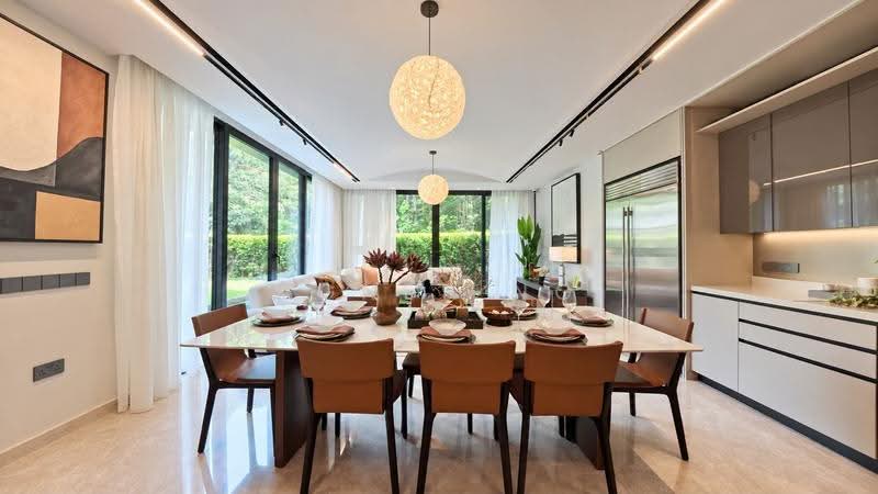 **LANDED7772** BRAND NEW SEMI-DETACHED NEAR SWISS VIEW, Clementi Park / Upper Bukit Timah, 5 Bedrooms, 5,436 sqft, Semi-Detached House For Sale, by Agnes Ng, 500286176 - Dining Room - PropertyGuru.com.sg