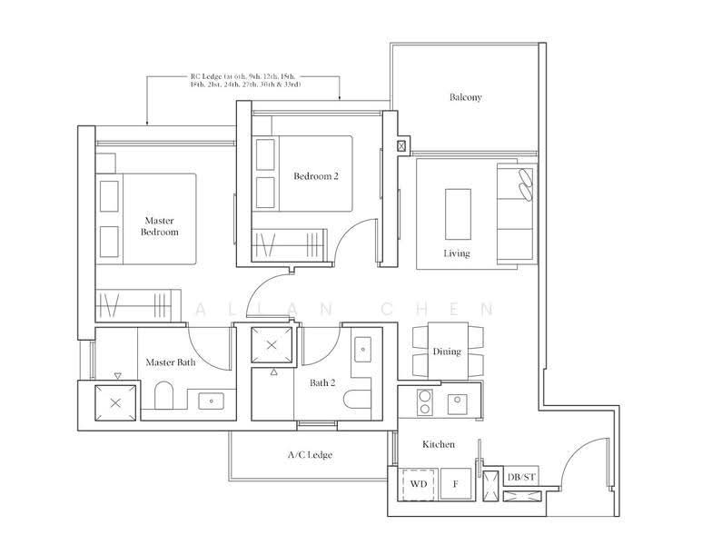 Avenue South Residence, 1 Silat Avenue, Alexandra / Commonwealth, 2 Bedrooms, 732 sqft, Condominium For Sale, by Allan Chen, 500286210 - PropertyGuru.com.sg
