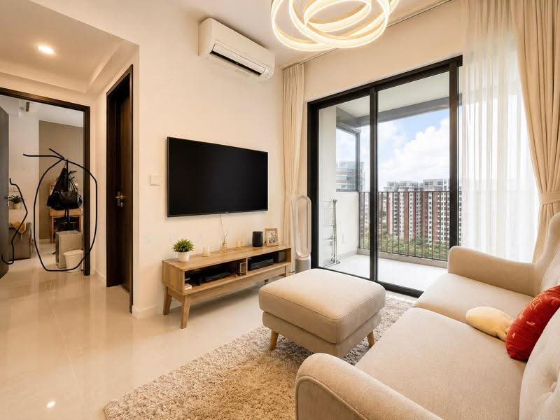 Riverfront Residences, 55 Hougang Avenue 7, Hougang / Punggol / Sengkang, 2 Bedrooms, 721 sqft, Condominium For Rent, by Shanice Lim, 500286218 - Living Room - PropertyGuru.com.sg