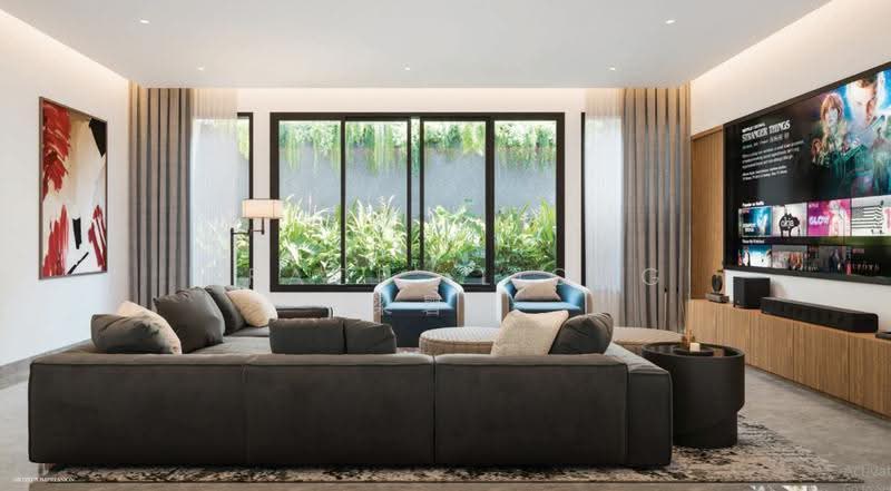 Brand New Bungalow Near Holland Road, Coronation Road, Gilstead Road, Grove Drive, Jervois Lane, Jervois Road, Mount Rosie Road, Mount Sinai Road, Namly Avenue, Namly Crescent, Robin Close, Tanglin / Holland / Bukit Timah, 6 Bedrooms, 12,240 sqft, Detached House For Sale, by Grace LIONG 梁礜從, 500286353 - Living Room - PropertyGuru.com.sg