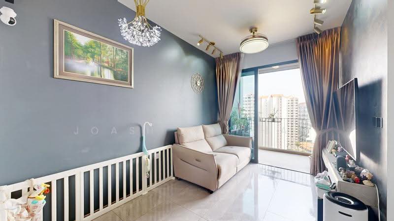 The Garden Residences, 1 Serangoon North View, Hougang / Punggol / Sengkang, 2 Bedrooms, 614 sqft, Condominium For Sale, by Joash Li Xuhan, 500286375 - Living Room - PropertyGuru.com.sg