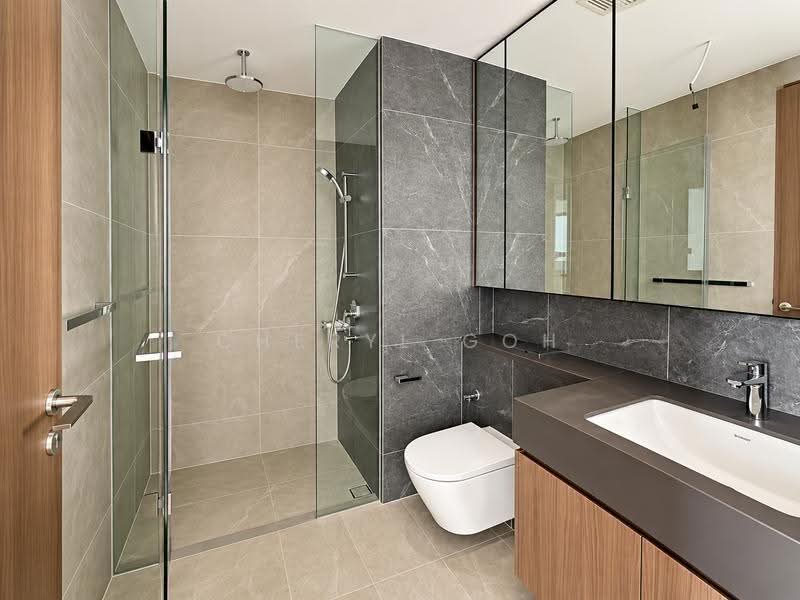 Hillock Green, 22-28 Lentor Central, Mandai / Upper Thomson, 2 Bedrooms, 624 sqft, Condominium For Rent, by Cheryl Goh, 500286383 - Bathroom - PropertyGuru.com.sg