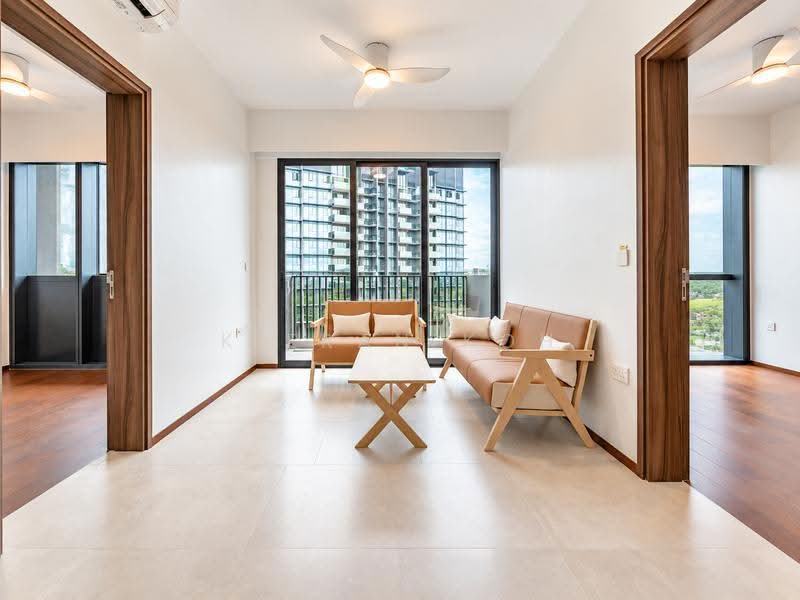 Lentor Modern, 3 Lentor Central, Mandai / Upper Thomson, 2 Bedrooms, 678 sqft, Condominium For Rent, by Kieran Koh, 500286402 - Living Room - PropertyGuru.com.sg