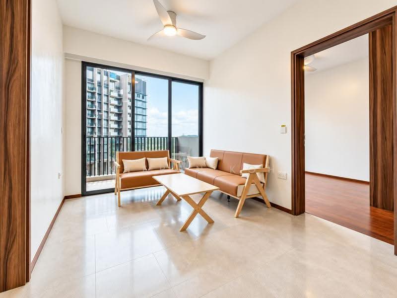 Lentor Modern, 3 Lentor Central, Mandai / Upper Thomson, 2 Bedrooms, 678 sqft, Condominium For Rent, by Kieran Koh, 500286402 - Living Room - PropertyGuru.com.sg