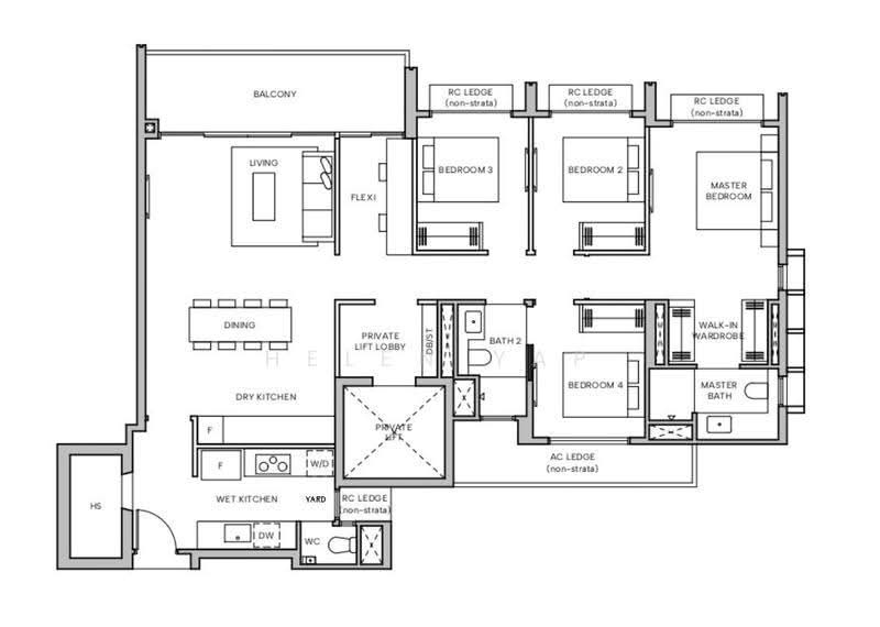 Hudson Place Residences, Buona Vista / West Coast / Clementi New Town, 4 Bedrooms, 1,432 sqft, Condominium For Sale, by Helen Yap, 500286412 - PropertyGuru.com.sg