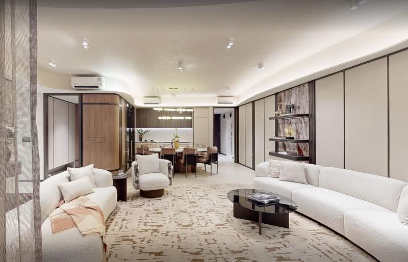 Hudson Place Residences, Buona Vista / West Coast / Clementi New Town, 4 Bedrooms, 1,432 sqft, Condominium For Sale, by Helen Yap, 500286412 - Living Room - PropertyGuru.com.sg