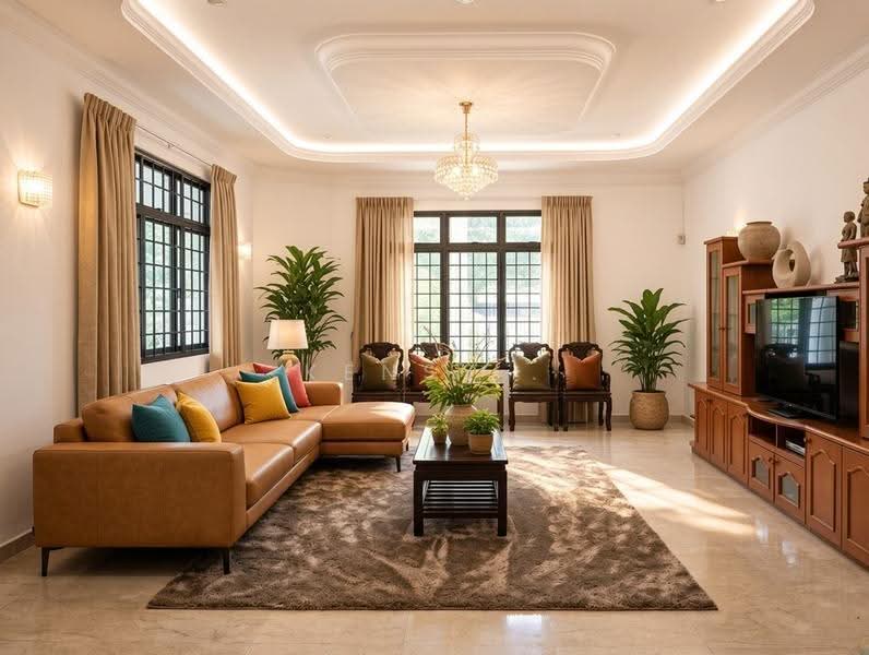 Freehold Paya Lebar Crescent 3 Storey Semi-D for Sale, Paya Lebar Crescent, Hougang / Punggol / Sengkang, 6 Bedrooms, 5,600 sqft, Semi-Detached House For Sale, by Kensy ., 500286418 - Living Room - PropertyGuru.com.sg