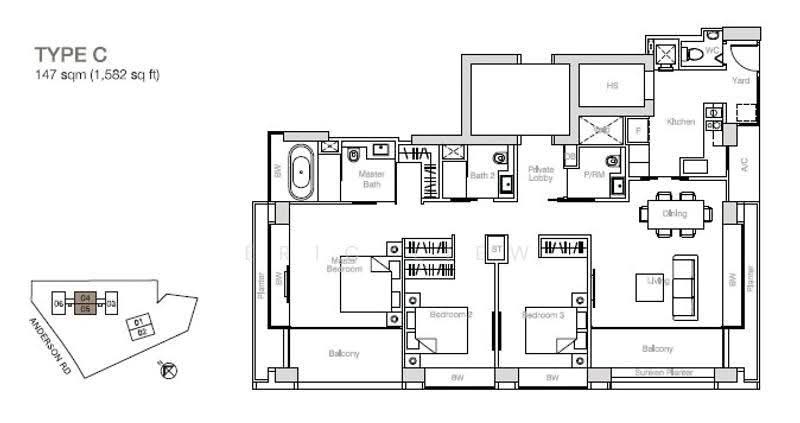 Nouvel 18, 16 Anderson Road, Tanglin / Holland / Bukit Timah, 3 Bedrooms, 1,582 sqft, Condominium For Sale, by Eric Liew, 500286488 - PropertyGuru.com.sg