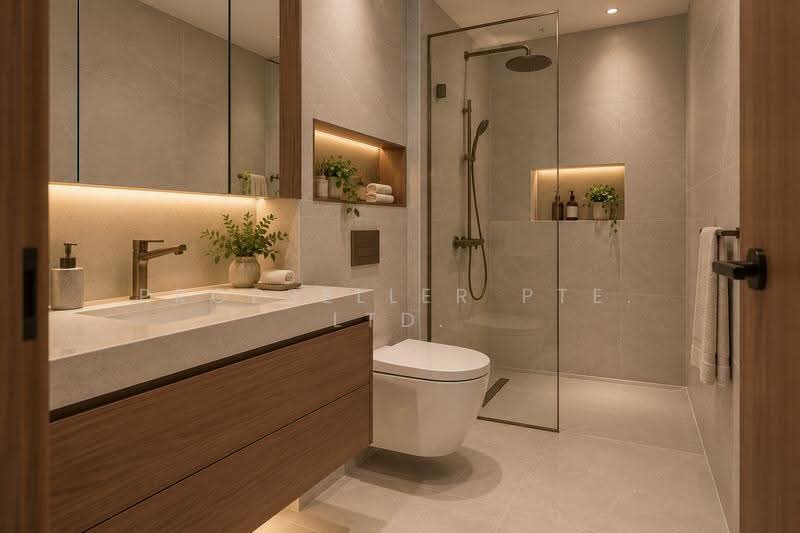 Lentor Hills Residences, 31 Lentor Hills Road, Mandai / Upper Thomson, 2 Bedrooms, 753 sqft, Apartment For Sale, by Reine Chan, 500286544 - Bathroom - PropertyGuru.com.sg