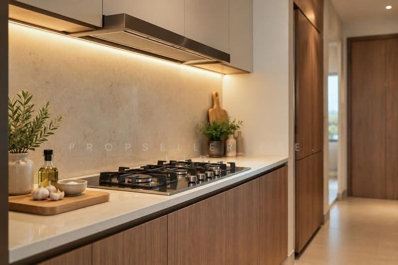 Lentor Hills Residences, 31 Lentor Hills Road, Mandai / Upper Thomson, 2 Bedrooms, 753 sqft, Apartment For Sale, by Reine Chan, 500286544 - Kitchen - PropertyGuru.com.sg