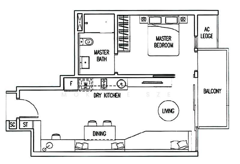 Boathouse Residences, 33 Upper Serangoon View, Hougang / Punggol / Sengkang, 1 Bedroom, 624 sqft, Condominium For Sale, by Mok Sze Sze, 500286602 - PropertyGuru.com.sg
