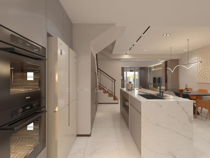 Beautifully renovated House in Saint Anne’s Wood Housing Estate, Saint Anne’s Wood Housing Estate, Hougang / Punggol / Sengkang, 7 Bedrooms, 3,578 sqft, Terraced House For Sale, by Cindy Ho, 500286636 - Kitchen - PropertyGuru.com.sg