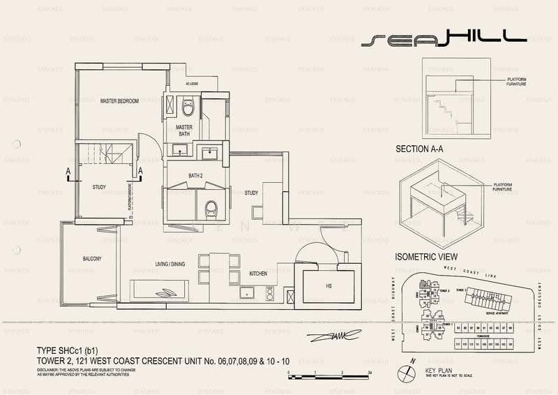 Seahill, 121 West Coast Crescent, Buona Vista / West Coast / Clementi New Town, 2 Bedrooms, 786 sqft, Condominium For Sale, by Ken Wee, 500286692 - PropertyGuru.com.sg