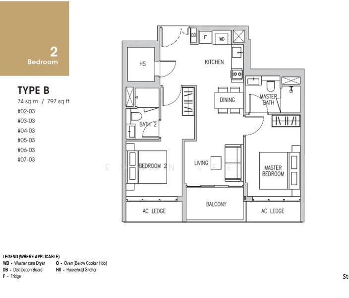 Freehold Brand New just TOP, 1km to Geylang Methodist School (Primary), Eunos / Geylang / Paya Lebar, 2 Bedrooms, 797 sqft, Condominium For Sale, by Edwin Lee, 500286694 - PropertyGuru.com.sg