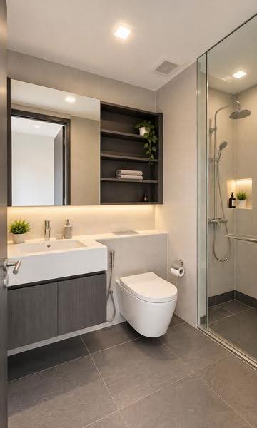 Freehold Brand New just TOP, 1km to Geylang Methodist School (Primary), Eunos / Geylang / Paya Lebar, 2 Bedrooms, 797 sqft, Condominium For Sale, by Edwin Lee, 500286694 - Bathroom - PropertyGuru.com.sg