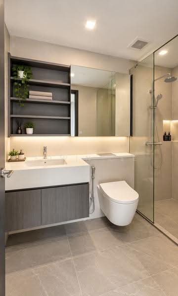 Freehold Brand New just TOP, 1km to Geylang Methodist School (Primary), Eunos / Geylang / Paya Lebar, 2 Bedrooms, 797 sqft, Condominium For Sale, by Edwin Lee, 500286694 - Bathroom - PropertyGuru.com.sg