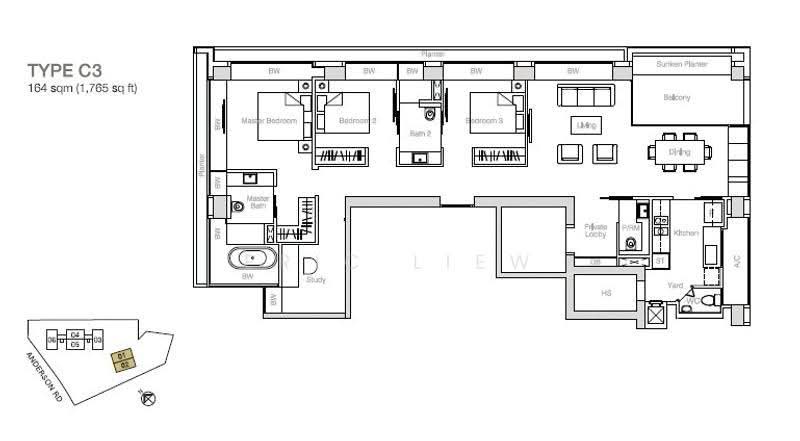 Nouvel 18, 18 Anderson Road, Tanglin / Holland / Bukit Timah, 3 Bedrooms, 1,765 sqft, Condominium For Sale, by Eric Liew, 500286753 - PropertyGuru.com.sg