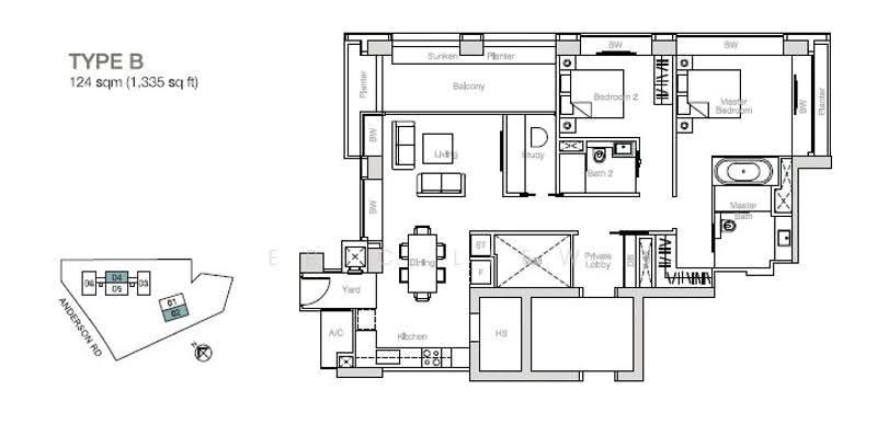 Nouvel 18, 16 Anderson Road, Tanglin / Holland / Bukit Timah, 2 Bedrooms, 1,335 sqft, Condominium For Sale, by Eric Liew, 500286760 - PropertyGuru.com.sg