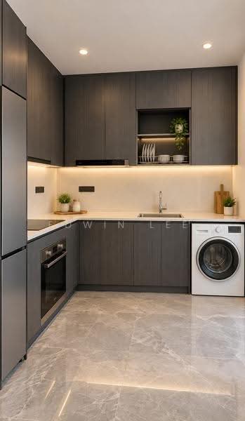 Freehold Brand New just TOP, 1km to Geylang Methodist School (Primary), Eunos / Geylang / Paya Lebar, 3 Bedrooms, 1,130 sqft, Condominium For Sale, by Edwin Lee, 500286794 - Kitchen - PropertyGuru.com.sg