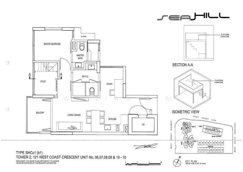 Seahill, 121 West Coast Crescent, Buona Vista / West Coast / Clementi New Town, 2 Bedrooms, 786 sqft, Condominium For Sale, by William Lim, 500286796 - PropertyGuru.com.sg