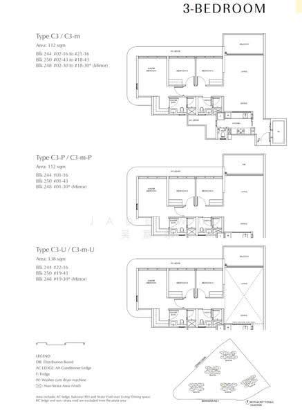 Chuan Park, 240 Lorong Chuan, Hougang / Punggol / Sengkang, 3 Bedrooms, 1,206 sqft, Condominium For Sale, by Jade Wu 吴嘉乐, 500286802 - PropertyGuru.com.sg