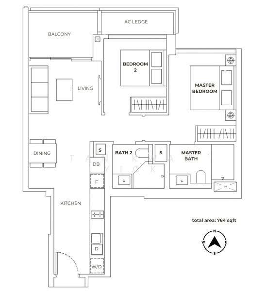 JadeScape, 4 Shunfu Road, Ang Mo Kio / Bishan / Thomson, 2 Bedrooms, 764 sqft, Condominium For Sale, by Tan Kwan Yick, 500286833 - PropertyGuru.com.sg