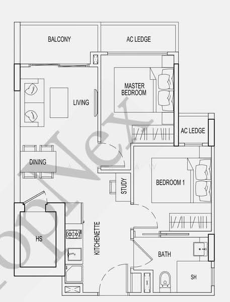 Cheap 2br Condo For Sale @ Parc Rosewood! Pool View!, Rosewood Drive, Admiralty / Woodlands, 2 Bedrooms, 581 sqft, Condominium For Sale, by Aden Aw, 500286953 - PropertyGuru.com.sg