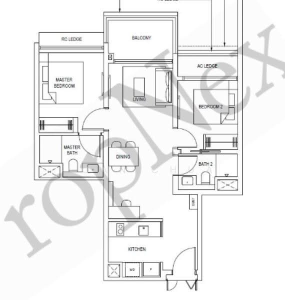 Pinetree Hill, 32 Pine Grove, Clementi Park / Upper Bukit Timah, 2 Bedrooms, 764 sqft, Condominium For Rent, by Joan Chua, 500286983 - PropertyGuru.com.sg