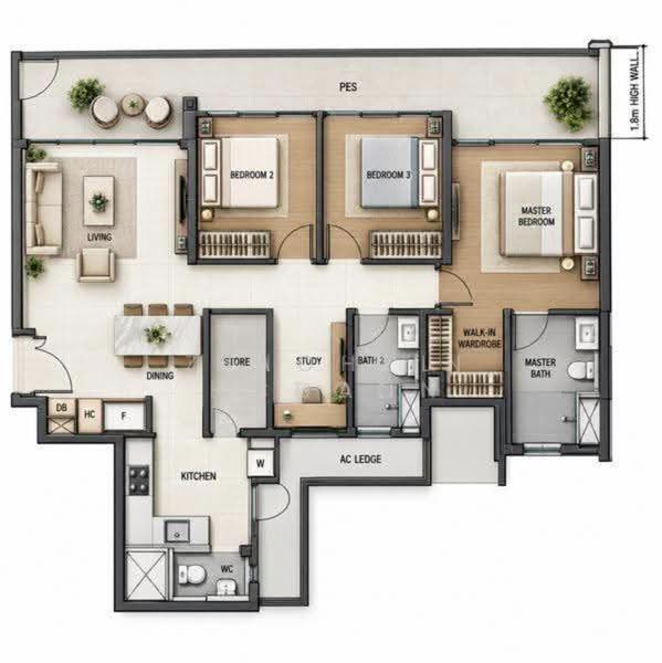 The Visionaire, 198 Canberra Drive, Sembawang / Yishun, 3 Bedrooms, 1,259 sqft, Condominium For Sale, by Rachel Chan, 500286985 - PropertyGuru.com.sg