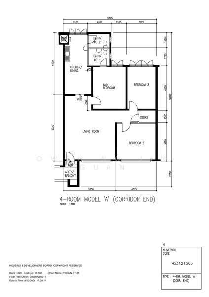 829 Yishun Street 81, 829 Yishun Street 81, Sembawang / Yishun, 3 Bedrooms, 1,152 sqft, HDB Flat For Sale, by Owen Ng Jin Guan, 500287077 - PropertyGuru.com.sg