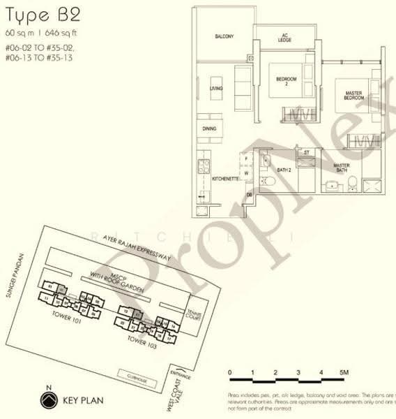 Parc Riviera, 103 West Coast Vale, Buona Vista / West Coast / Clementi New Town, 2 Bedrooms, 646 sqft, Condominium For Rent, by Ritchie Li, 500287131 - PropertyGuru.com.sg