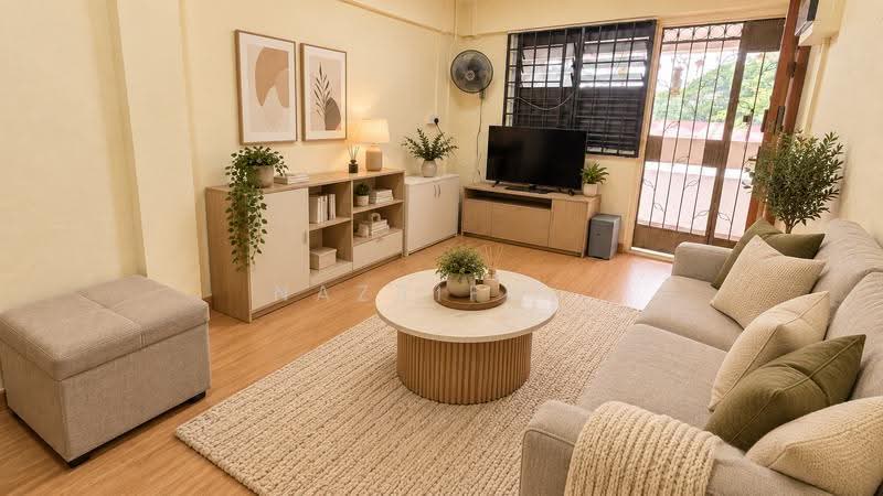 19 Marsiling Lane, 19 Marsiling Lane, Admiralty / Woodlands, 2 Bedrooms, 646 sqft, HDB Flat For Sale, by Nazriff ., 500287166 - Living Room Virtual - PropertyGuru.com.sg