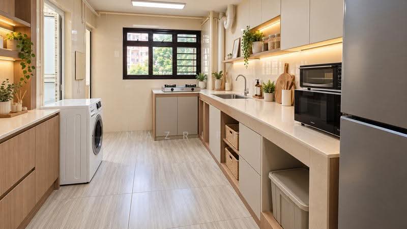 19 Marsiling Lane, 19 Marsiling Lane, Admiralty / Woodlands, 2 Bedrooms, 646 sqft, HDB Flat For Sale, by Nazriff ., 500287166 - Kitchen Virtual - PropertyGuru.com.sg