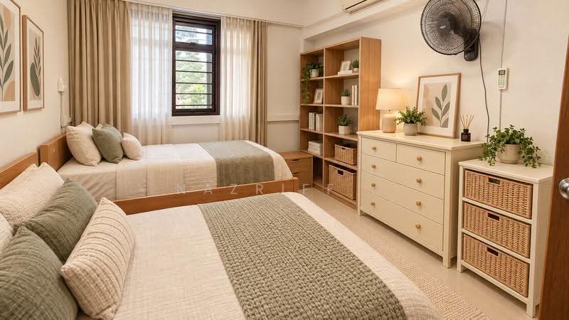 19 Marsiling Lane, 19 Marsiling Lane, Admiralty / Woodlands, 2 Bedrooms, 646 sqft, HDB Flat For Sale, by Nazriff ., 500287166 - Bedroom 1 Virtual - PropertyGuru.com.sg