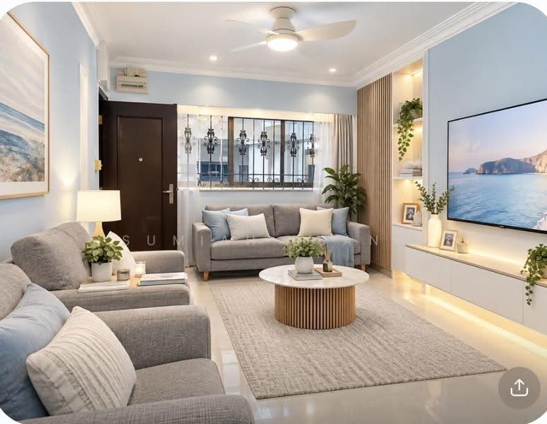 Blk 276 Tampines St 22, 22, 2 Bedrooms, 797 sqft, HDB Flat For Sale, by Sumiah Buang, 500287281 - Living Room - PropertyGuru.com.sg