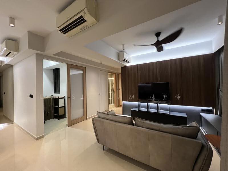 Hundred Palms Residences, 266 Yio Chu Kang Road, Hougang / Punggol / Sengkang, 3 Bedrooms, 1,055 sqft, Condominium For Rent, by Cassie Lam 林羿伶, 500287290 - Living Room - PropertyGuru.com.sg