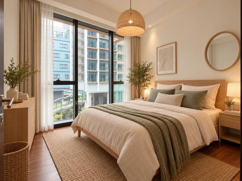 The Hill @ One-North, 15 Slim Barrack Rise, Buona Vista / West Coast / Clementi New Town, 3 Bedrooms, 1,023 sqft, Condominium For Rent, by Kelly Lin, 500287307 - Bedroom - PropertyGuru.com.sg