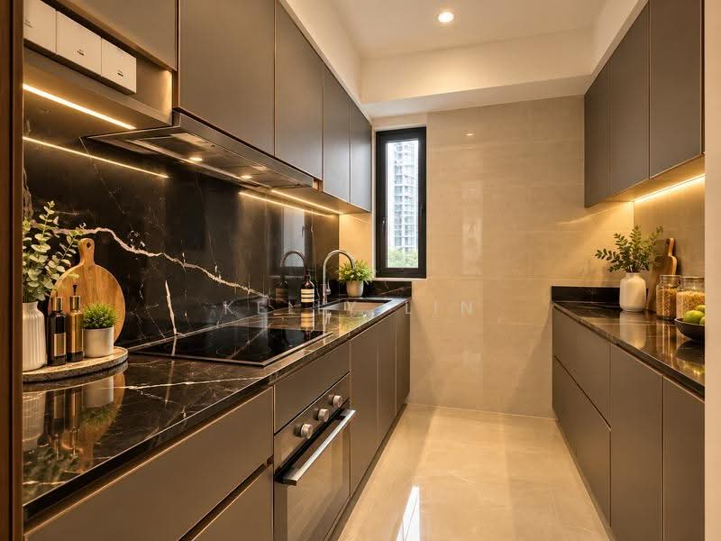 The Hill @ One-North, 15 Slim Barrack Rise, Buona Vista / West Coast / Clementi New Town, 3 Bedrooms, 1,023 sqft, Condominium For Rent, by Kelly Lin, 500287307 - Kitchen - PropertyGuru.com.sg