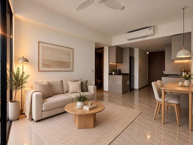 Norwood Grand, Admiralty / Woodlands, 2 Bedrooms, 667 sqft, Condominium For Rent, by Keslyn Chai, 500287341 - Living Room - PropertyGuru.com.sg