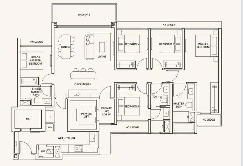 Clavon, 8 Clementi Avenue 1, Buona Vista / West Coast / Clementi New Town, 5 Bedrooms, 1,690 sqft, Condominium For Sale, by Andy Lim 林佳俊, 500287353 - PropertyGuru.com.sg