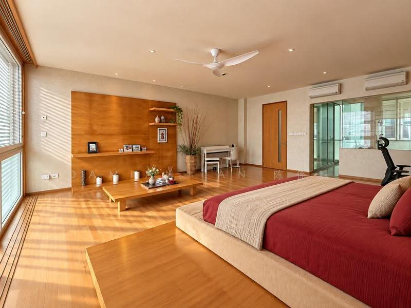 ✸BESIDE PARK✸MODERN DESIGN 2.5-STY+BASEMENT CORNER TER✸1KM OF MARIS STELLA HIGH & CEDAR PRI. SCHOOL✸, Chempaka Avenue Mulberry Belimbing Lichi Angsana Lorong Bunga Jalan Kemboja Butterfly Cedar Kenanga Kee Choe Wan Tho Wangi Siang Kuang Siak Kew Kwong Puay Hee Pheng Geck Pang Seng Setia Mulia Gembira Mesra Muhibbah Hiboran Kemajuan Happy Sennett East, Macpherson / Potong Pasir, 4 Bedrooms, 4,656 sqft, Corner Terrace For Sale, by Damian Tan 陈係赈, 500287405 - Master Bedroom - PropertyGuru.com.sg