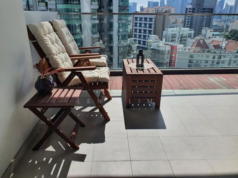 Espada, 48 Saint Thomas Walk, Orchard / River Valley, 2 Bedrooms, 689 sqft, Condominium For Sale, by Lena Lim, 500287503 - Balcony - PropertyGuru.com.sg