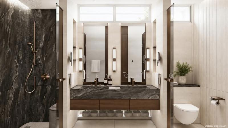 Brand New Semi Detached 6 Mins from Bartley MRT, Jalan Lokam, Tai Seng, Upper Paya Lebar Road, Hougang / Punggol / Sengkang, 6 Bedrooms, 6,910 sqft, Semi-Detached House For Sale, by Ainsley Chong, 500287537 - Bathroom - PropertyGuru.com.sg