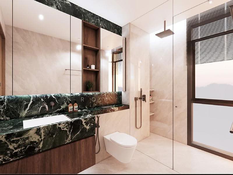 Brand New Freehold Terrace | Elevated Ground, Unblocked Rear View | Kembangan, Jalan Grisek, Jalan Senang, Jalan Kembangan, Jalan Selamat, Jalan Waringin, Jalan Sentosa, Lorong Melayu, Lorong Mydin, Kembangan MRT, Eunos / Geylang / Paya Lebar, 5 Bedrooms, 6,120 sqft, Terraced House For Sale, by Roy Lee, 500287577 - Bathroom - PropertyGuru.com.sg