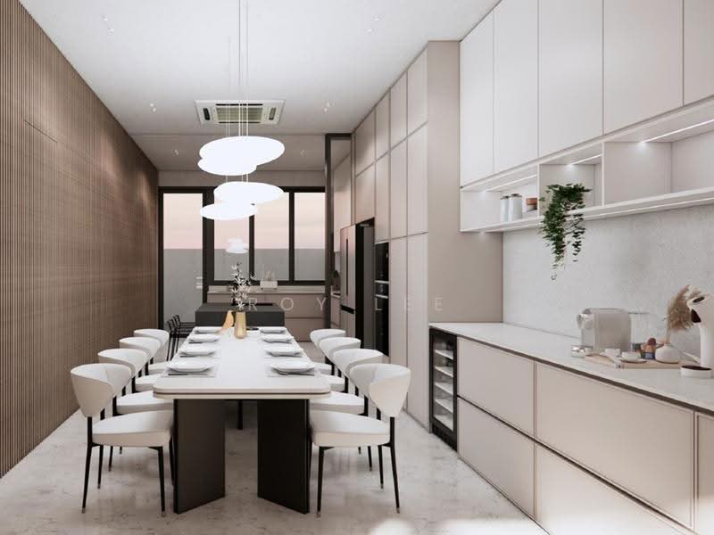 Brand New Freehold Terrace | Elevated Ground, Unblocked Rear View | Kembangan, Jalan Grisek, Jalan Senang, Jalan Kembangan, Jalan Selamat, Jalan Waringin, Jalan Sentosa, Lorong Melayu, Lorong Mydin, Kembangan MRT, Eunos / Geylang / Paya Lebar, 5 Bedrooms, 6,120 sqft, Terraced House For Sale, by Roy Lee, 500287577 - Dining Room - PropertyGuru.com.sg