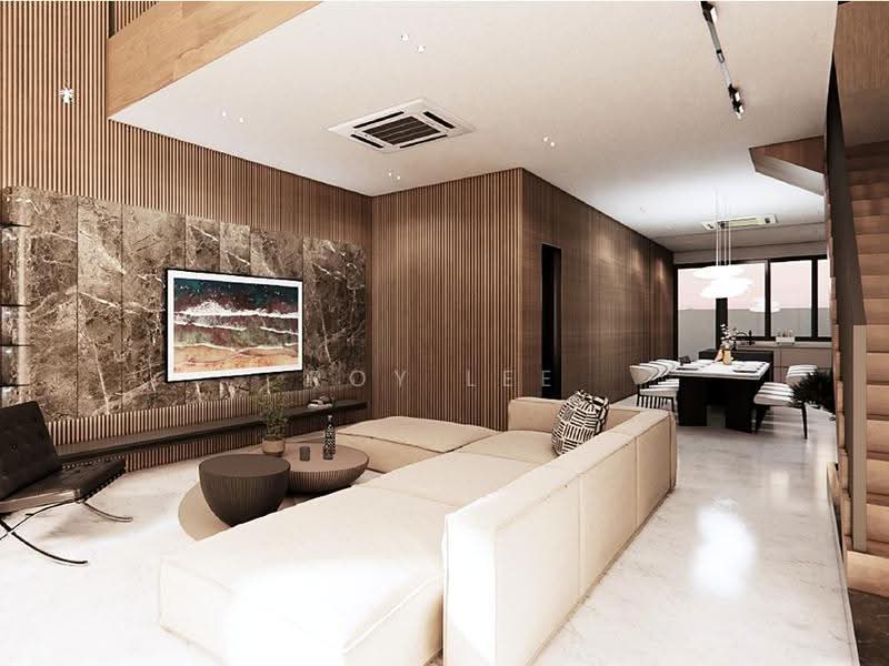 Brand New Freehold Terrace | Elevated Ground, Unblocked Rear View | Kembangan, Jalan Grisek, Jalan Senang, Jalan Kembangan, Jalan Selamat, Jalan Waringin, Jalan Sentosa, Lorong Melayu, Lorong Mydin, Kembangan MRT, Eunos / Geylang / Paya Lebar, 5 Bedrooms, 6,120 sqft, Terraced House For Sale, by Roy Lee, 500287577 - Living Room - PropertyGuru.com.sg