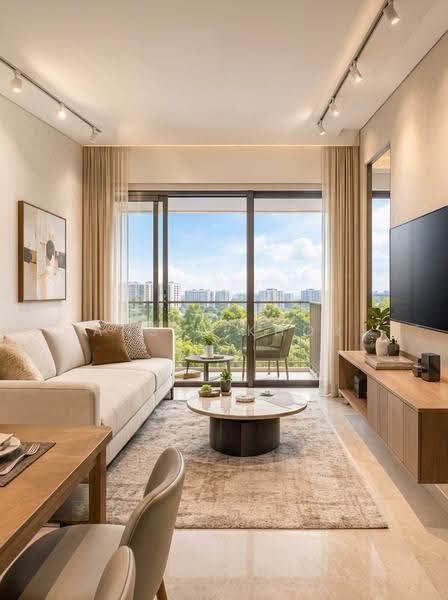 Woodlands Drive 17 EC, Admiralty / Woodlands, 3 Bedrooms, 900 sqft, Executive Condominium For Sale, by Ansel Khor, 500287592 - Living Room - PropertyGuru.com.sg