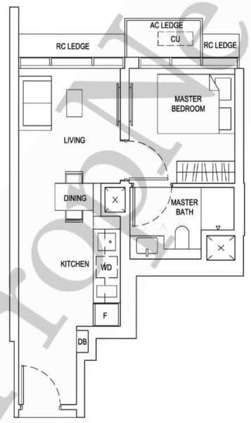 One Bernam, 1 Bernam Street, Chinatown / Tanjong Pagar, 1 Bedroom, 441 sqft, Condominium For Rent, by Ryan Tan, 500287669 - Living Room - PropertyGuru.com.sg