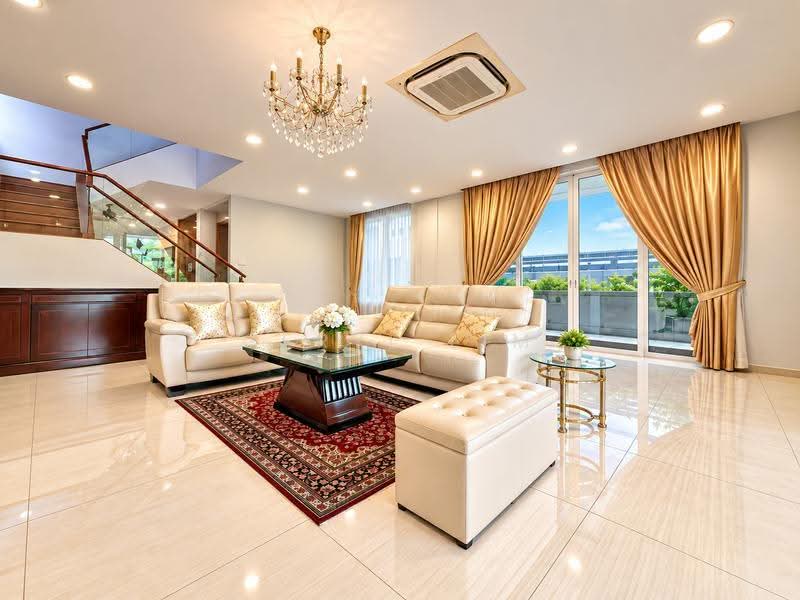 **LANDED7772@** Seletar Hills Detached | 999-Year | 7+1 Bedrooms | Pristine Condition, Seletar / Yio Chu Kang, 7 Bedrooms, 7,000 sqft, Bungalow House For Sale, by Geryl Lim, 500287705 - Living Room - PropertyGuru.com.sg