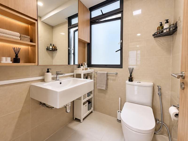 Twin Waterfalls, 122 Punggol Walk, Hougang / Punggol / Sengkang, 3 Bedrooms, 1,001 sqft, Condominium For Sale, by Isaac Ng, 500287844 - Bathroom - PropertyGuru.com.sg